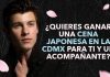 Shawn Mendes invita una cena Japonesa