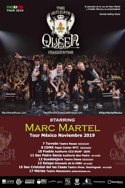 Anuncian Cambios En La Gira "The Ultimate Queen Celebration" De Marc Martel