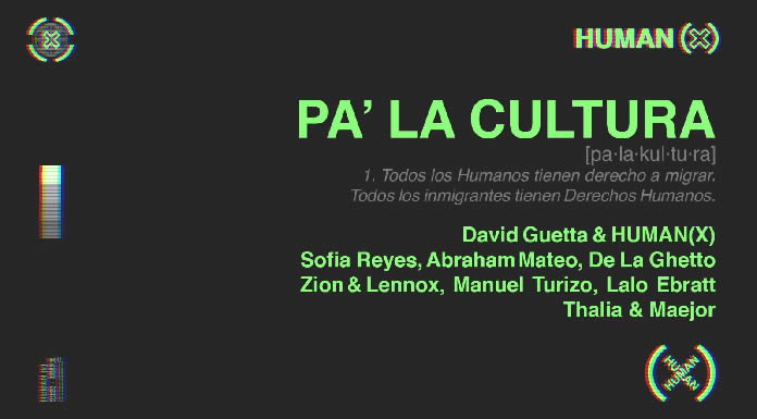 David Guetta & La Organización Human(X) Lanzan El Tema "Pa' La Cultura"