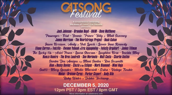 Yusuf / Cat Stevens Anuncia El "CatSong Festival" Un Evento Especial En Vivo Vía YouTube
