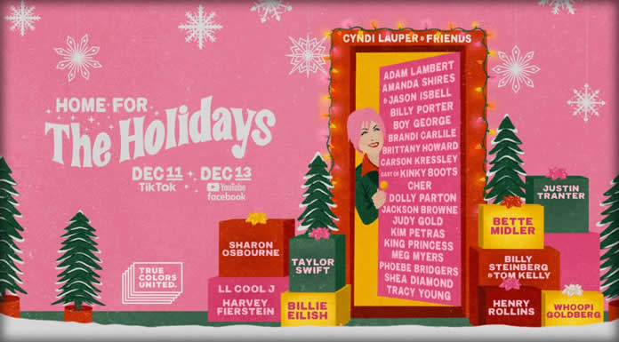 Cyndi Lauper Anuncia El Décimo Concierto Benéfico Anual "Home For The Holidays" Vía TikTok, YouTube & Facebook