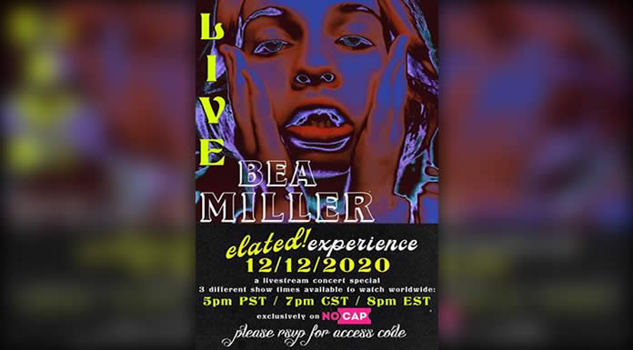 Recordatorio Del Livestream De Bea Miller "The elated! Experience" Mañana 12 De Diciembre